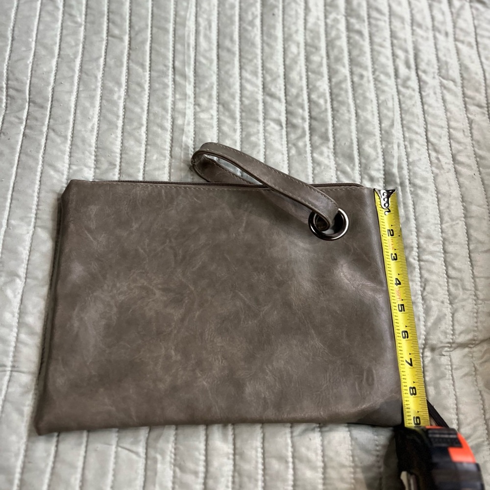 Stylish Gray Wristlet Clutch